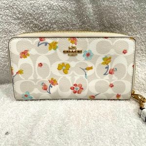 Coach floral wallet